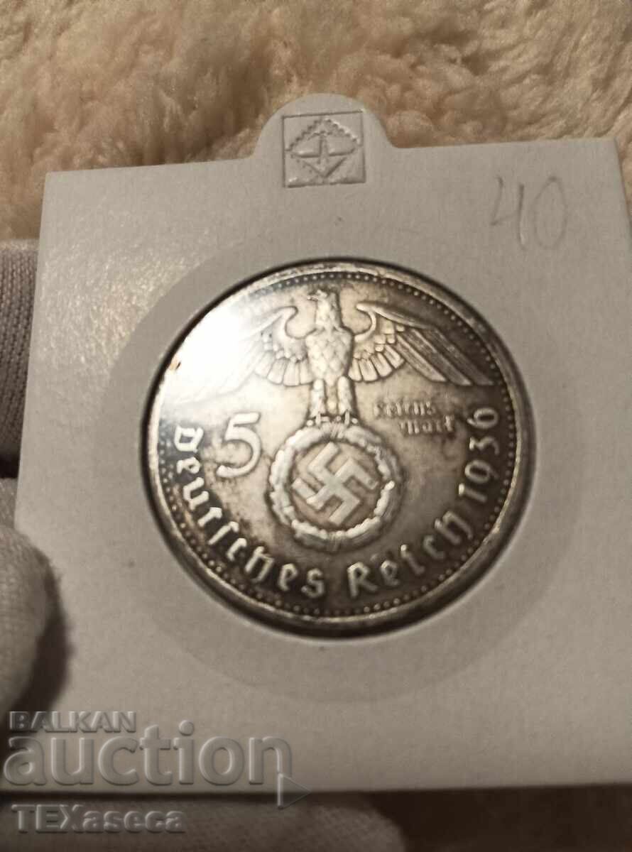 5 ραϊχσμάρκων 1936 Α ασήμι με τιμή € 45.00 | 88.01 BGN