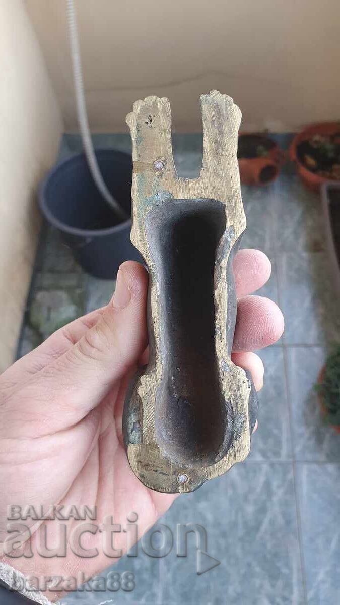 Figurină veche de bronz, leu - 6