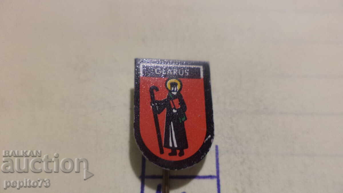 Auction  Advertising badge, Glarus, canton in Switzerland, coat of arms