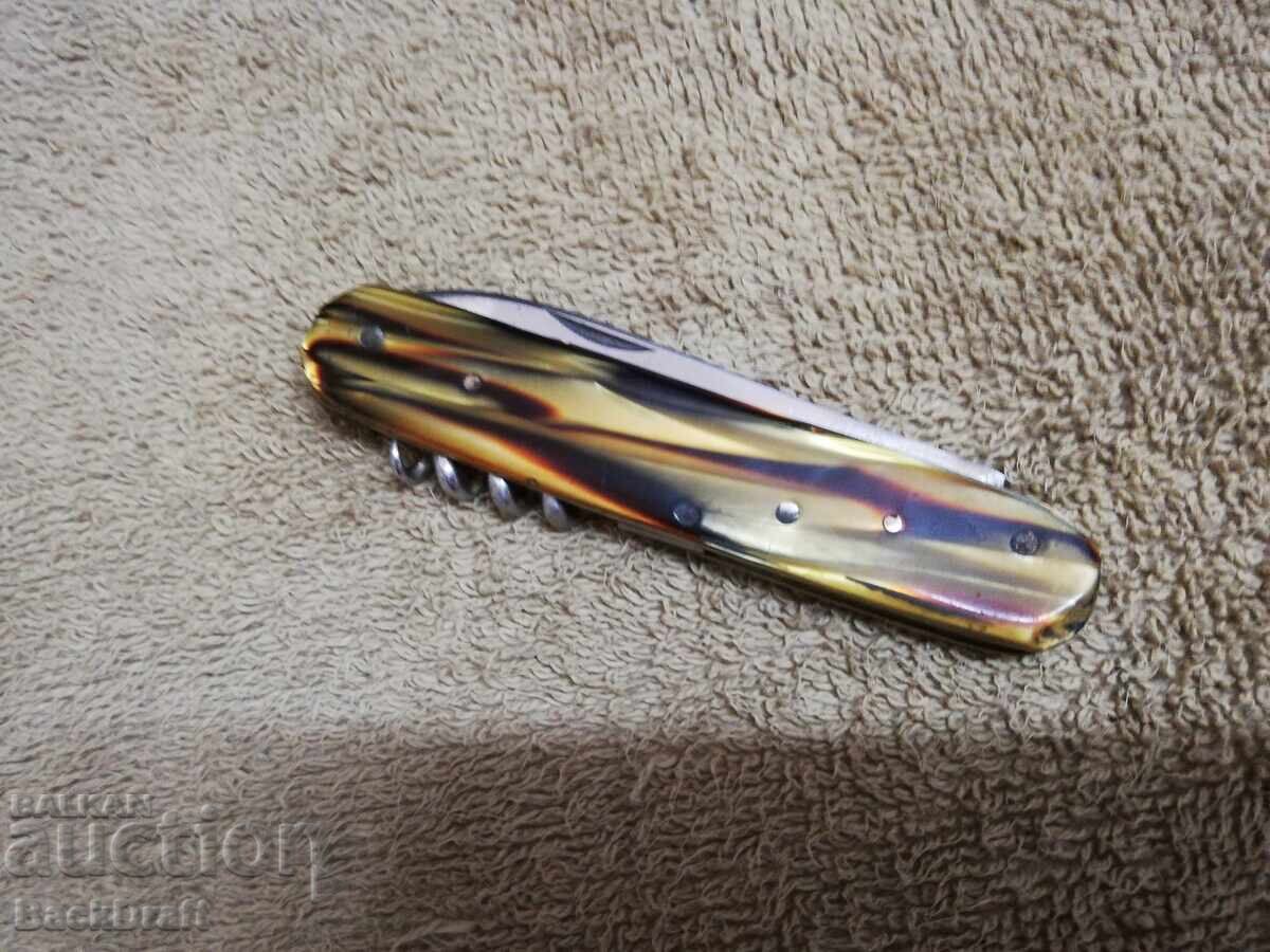 CUȚIT DE BUZUNAR BULGĂRESC BUCOVEC, CUȚIT, DESCHIZĂTOR DE STICLE, MODEL RAR - 5