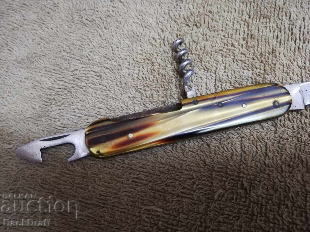 CUȚIT DE BUZUNAR BULGĂRESC BUCOVEC, CUȚIT, DESCHIZĂTOR DE STICLE, MODEL RAR - 6