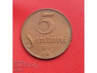 Λετονία - 5 σάντιμς 1922