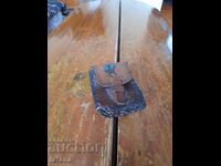 Παλιό δερμάτινο τσαντάκι, ταμπακιέρα για ζώνη