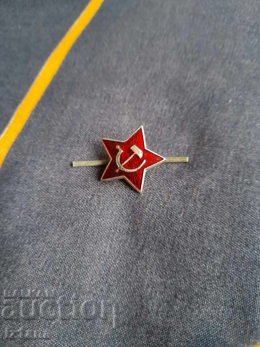 Old cockade pentacle Sickle and Hammer