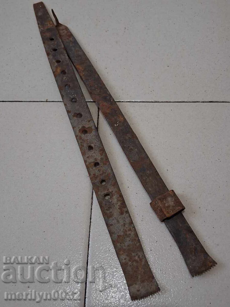 Доставка на Стар кован аршин, ковано желязо, мерило за платове, мярка