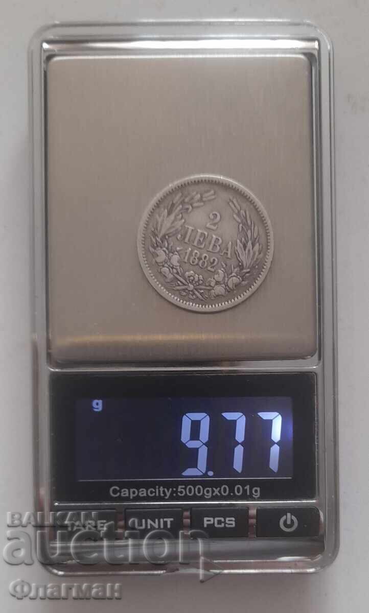 Δημοπρασία Bŭlgariya 2 Leva 1882 g. Knyaz Batenberg
