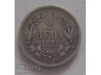 Bulgaria 2 Leva 1882 g. Knyaz Battenberg
