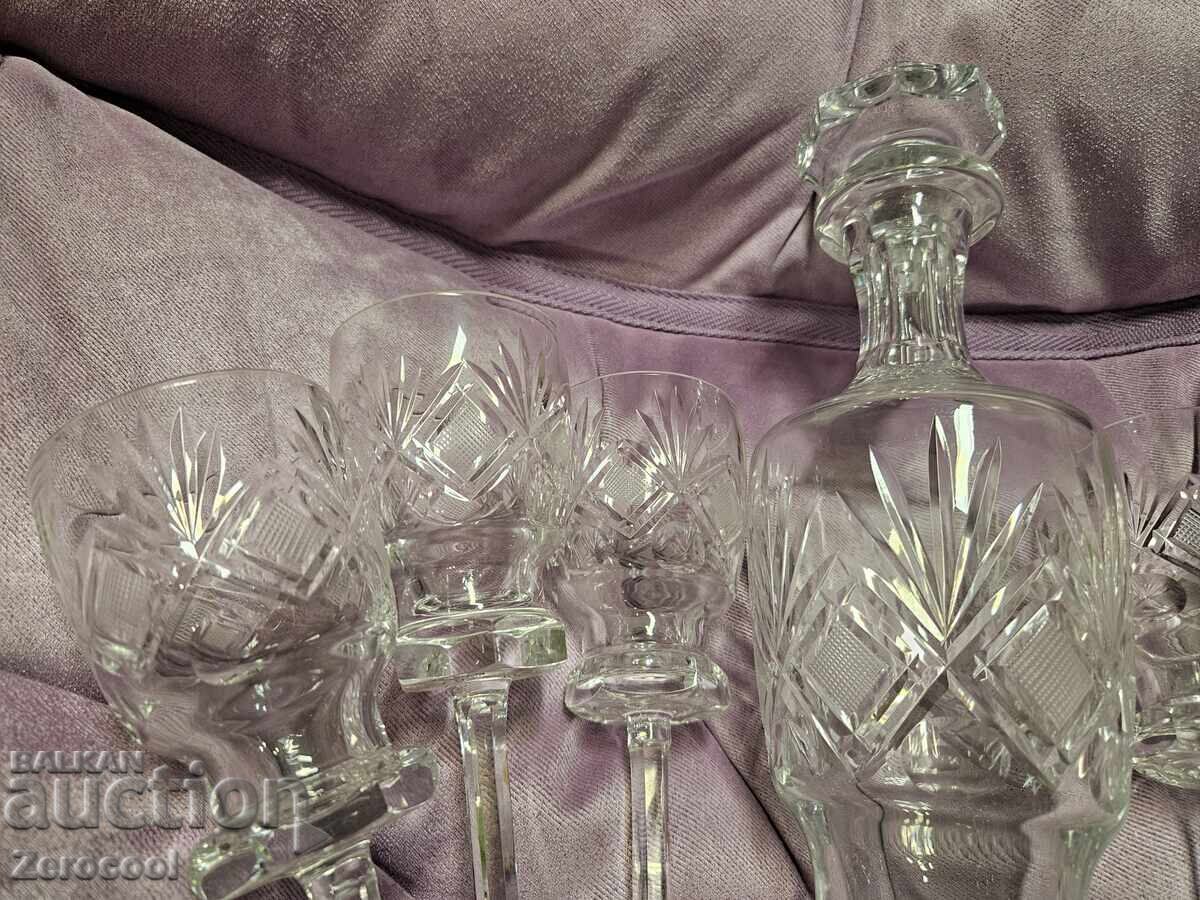 Παράδοση Υπέροχο ΚΡΥΣΤΑΛΛΙΝΟ σετ για κόκκινο κρασί