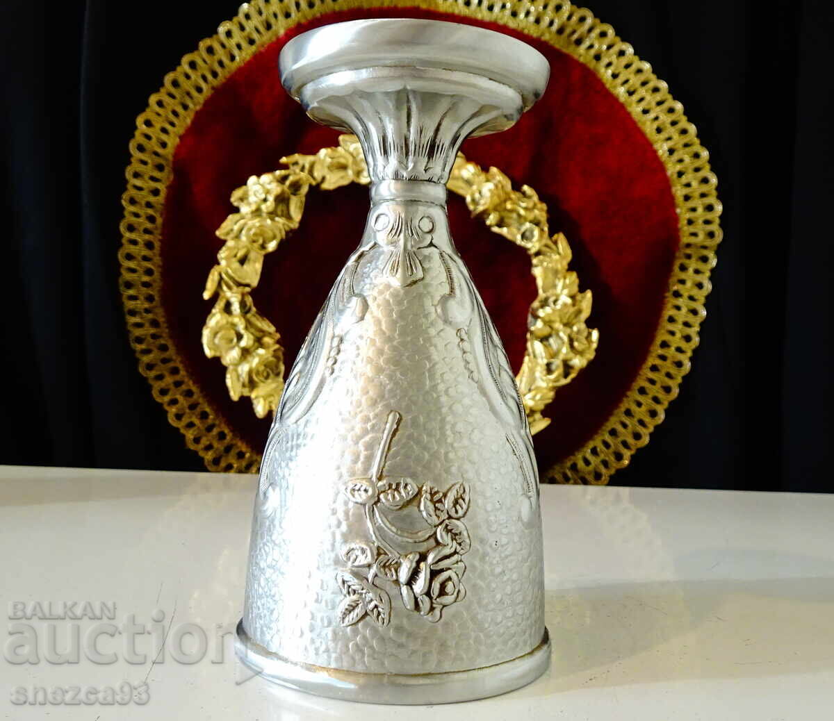 Παράδοση Καλαισθητικό ποτήρι, ποτήρι κρασιού, τριαντάφυλλο, διακοσμητικά Art Deco