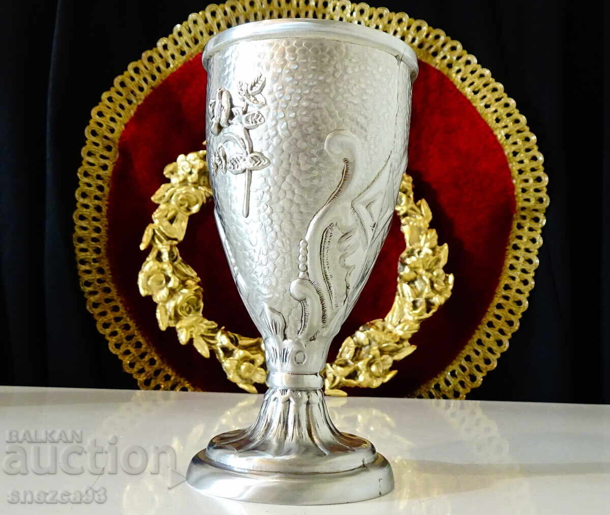 Καλαισθητικό ποτήρι, ποτήρι κρασιού, τριαντάφυλλο, διακοσμητικά Art Deco - 6