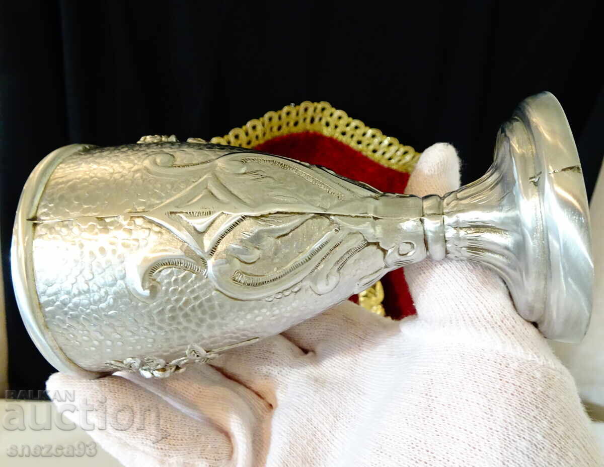 Καλαισθητικό ποτήρι, ποτήρι κρασιού, τριαντάφυλλο, διακοσμητικά Art Deco - 7