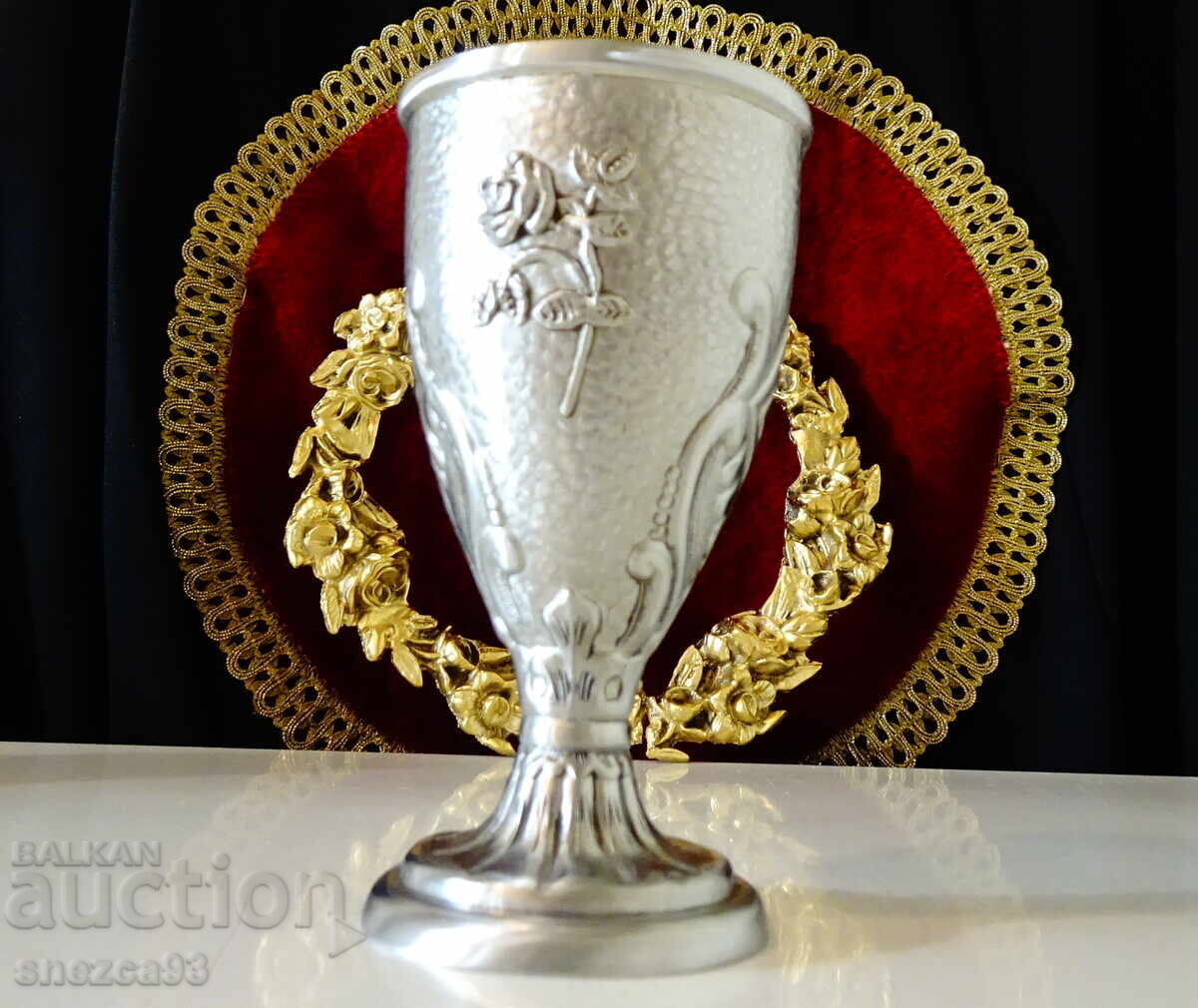 Καλαισθητικό ποτήρι, ποτήρι κρασιού, τριαντάφυλλο, διακοσμητικά Art Deco