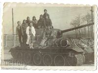 1955 FOTOGRAFIE MICĂ VECHE SOFIA TANC TANCHIȘTI MEDIC J260
