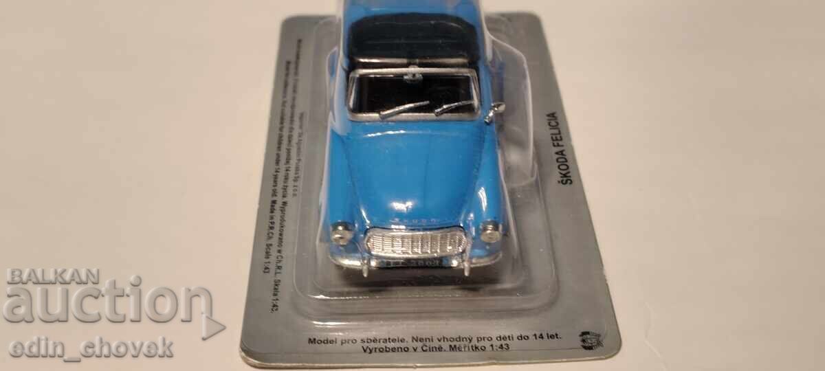 1/43 Deagostini Cehoslovacia Skoda Felicia cabrio albastră cu preț € 11.25 | 22.00 BGN