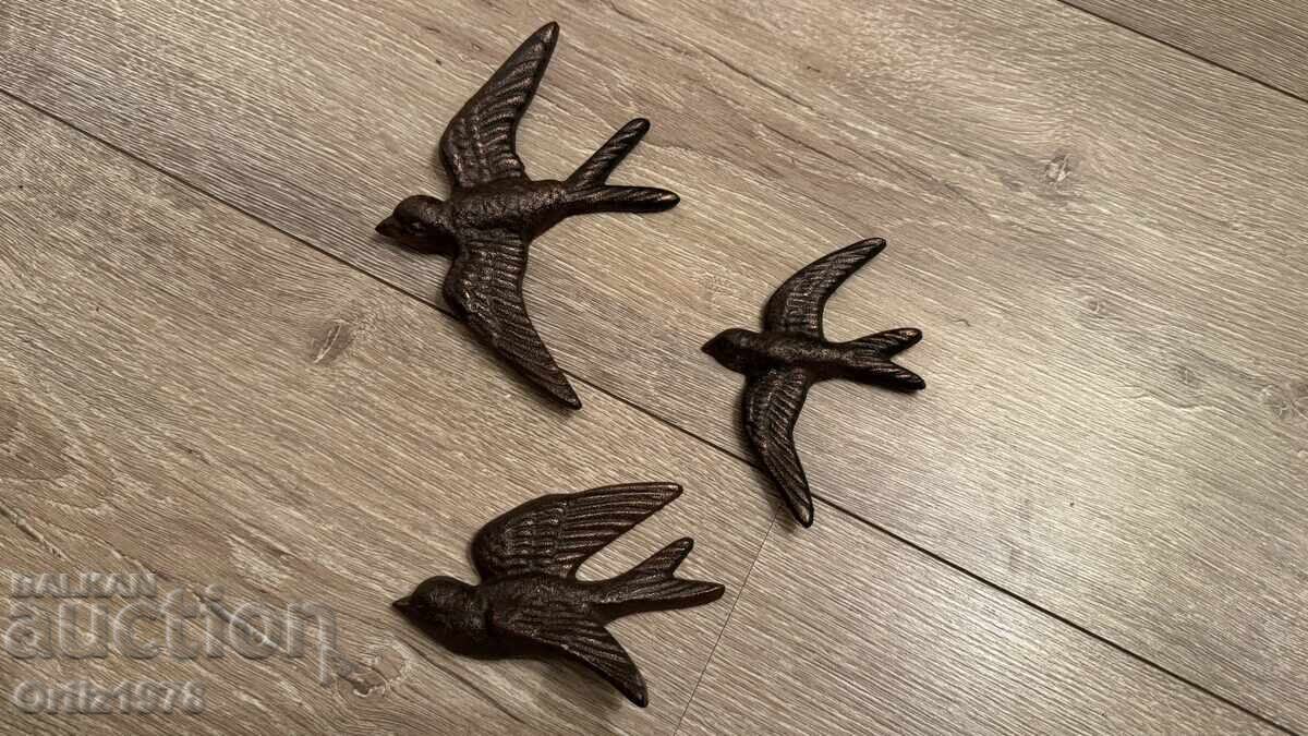 Комплект 3бр. чугунени лястовици, 452гр с цена € 25.50 | 49.87 лв.