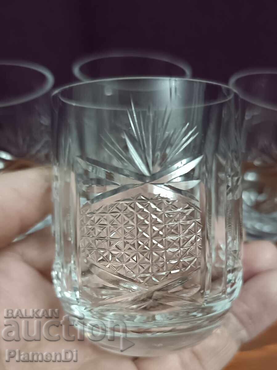 Livrarea Set de 5 pahare de cristal "Velizara" Sliven