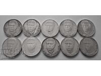 Monede de argint 5 lv. 1973, Vasil Levski, 10 buc