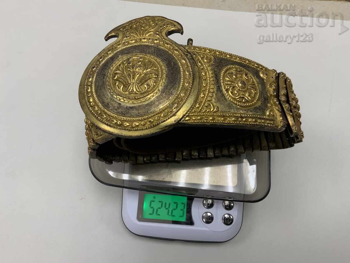 Revival-era Karnobat Belt - 1/2 Silver, Mercury Gilding - 6
