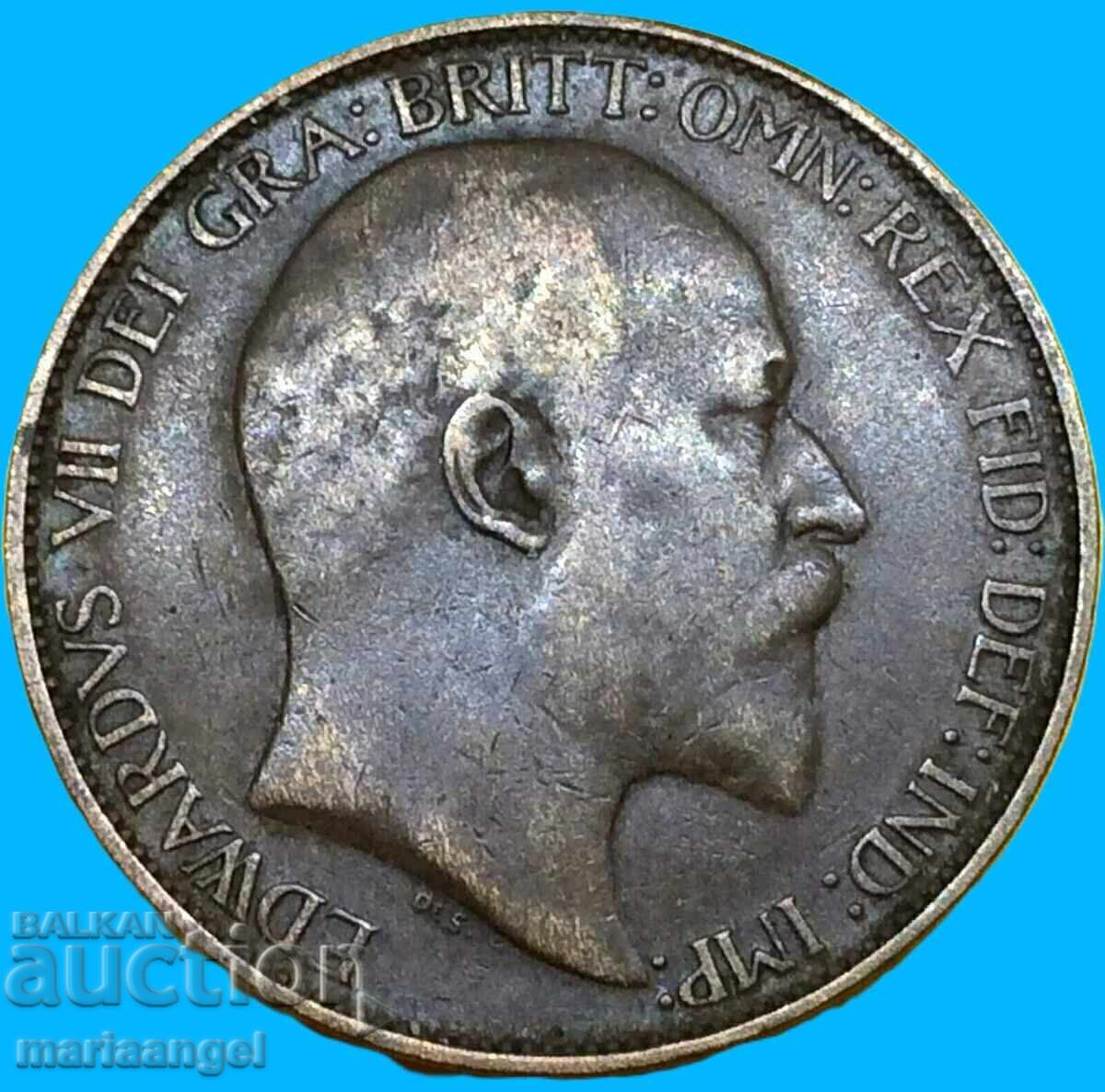 Marea Britanie 1/2 penny 1909 - 7