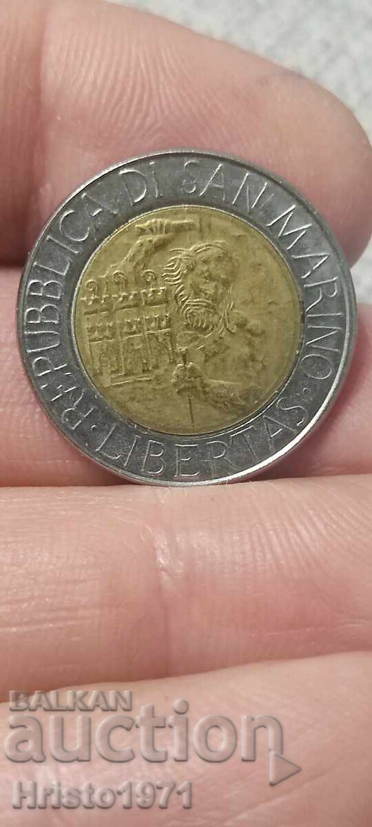 Licitație 500 lire 1994 San Marino