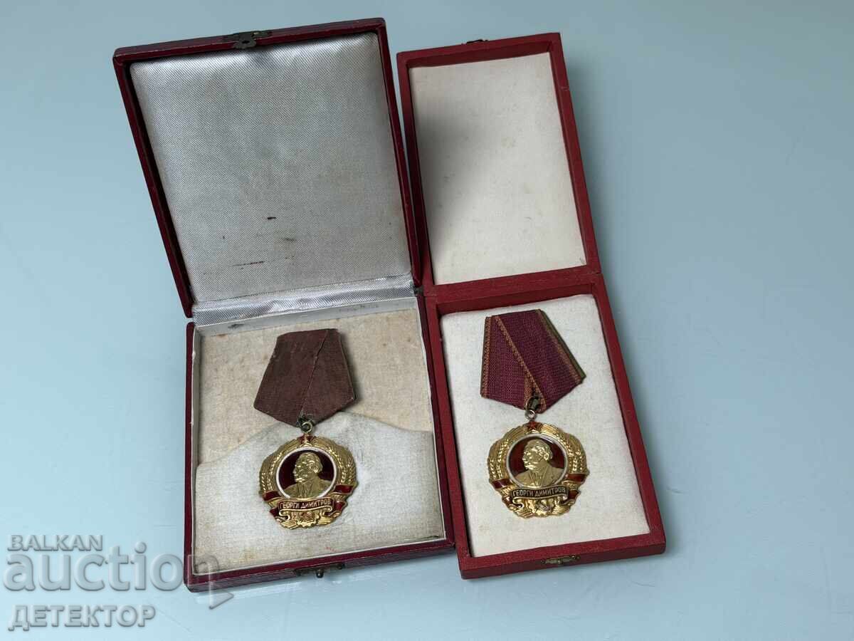 Ordinele Gheorghi Dimitrov, prima și a doua emisie