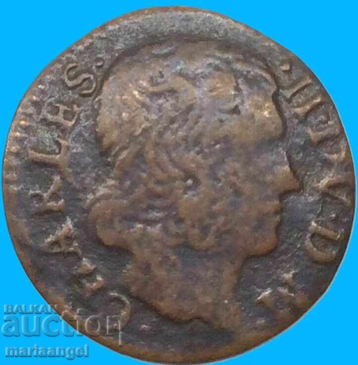 Γαλλία 1652 Denier Tournois Gaston d'Orléans (1626-1652) - 5