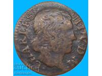 Γαλλία 1652 Denier Tournois Gaston d'Orléans (1626-1652)