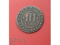 Germania-Episcopia Paderborn-3 pfennig 1718