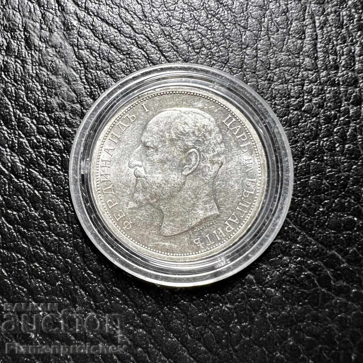 MONEDĂ TOP LUCIOS RELIEF 1 LEU 1913 G - 5