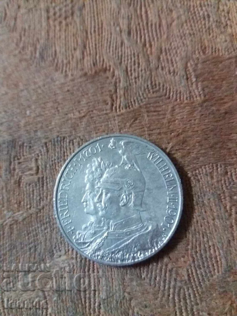 Licitație Germania 2 mărci 1901 argint Licitație Germania 2 mărci 1901 argint
