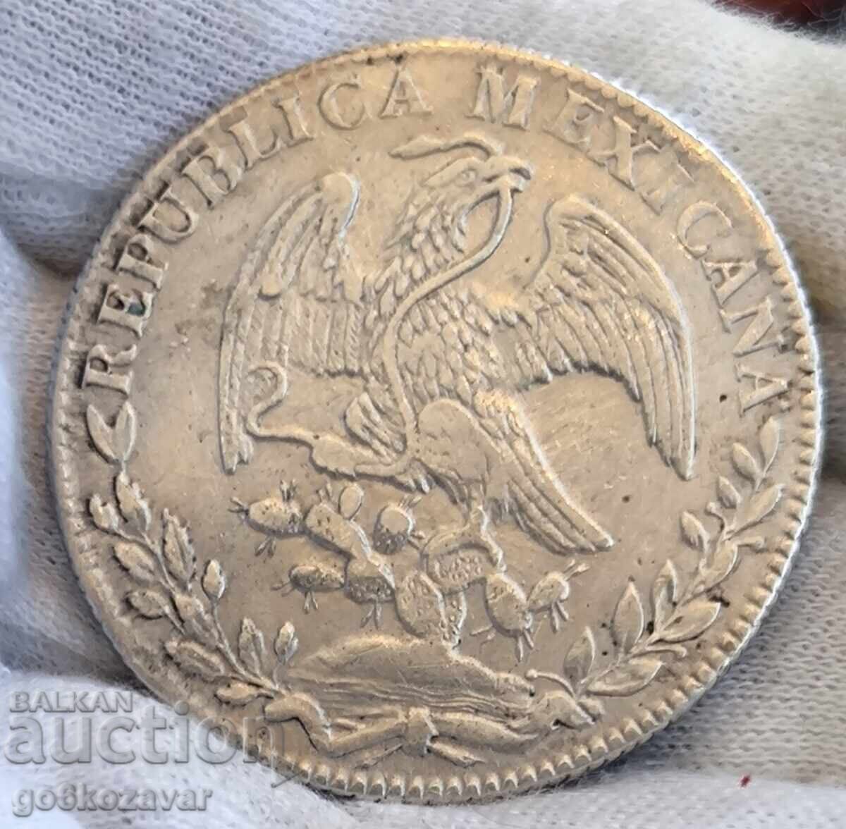 Mexic 1836 GO PJ 8 Reales Raritate! Calitate superioară, 100% original