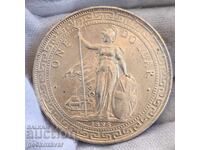 British Trade Dollar 1898г Рядка Сребро, Качество !