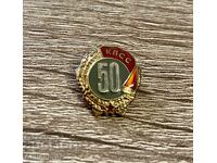 Значка „КПСС 50 години“ — юбилейна, СССР