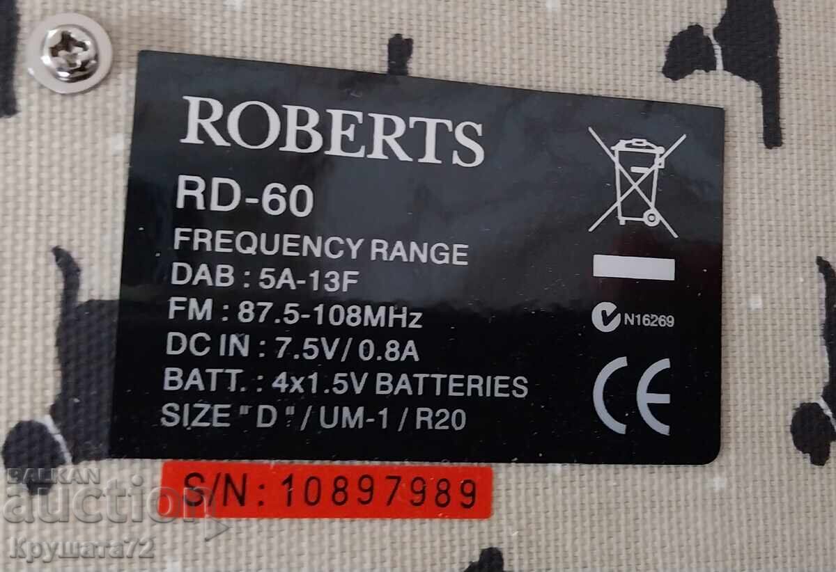 Aur (ediție limitată) Radio "Roberts" cu elemente placate cu aur - 6