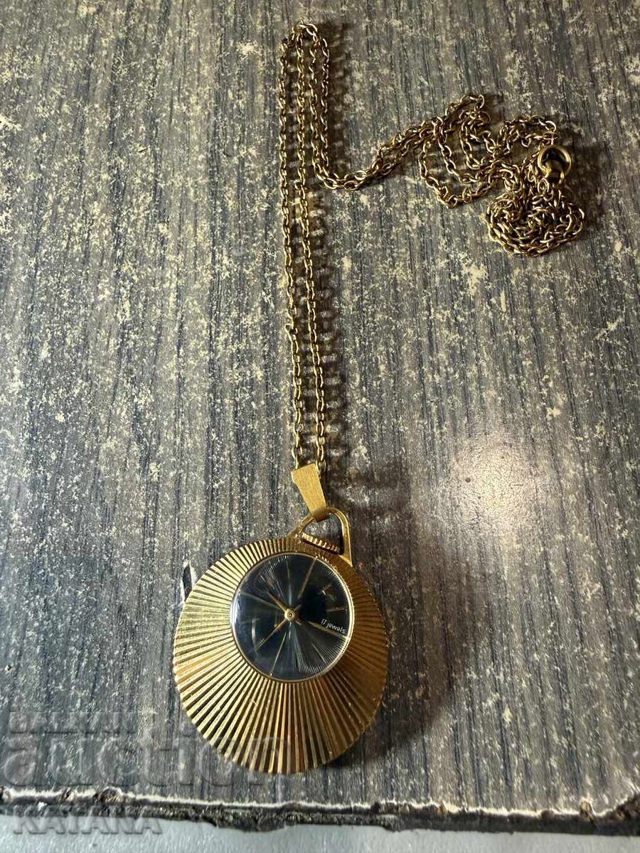 SLAVA 17 jewel GOLD-PLATED Watch