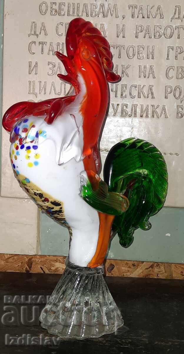 Livrarea Figurină din sticlă morală, cocoș
