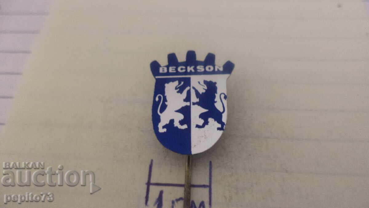 Аукцион значка рекламна ,Beckson,марка компоненти за велосипеди