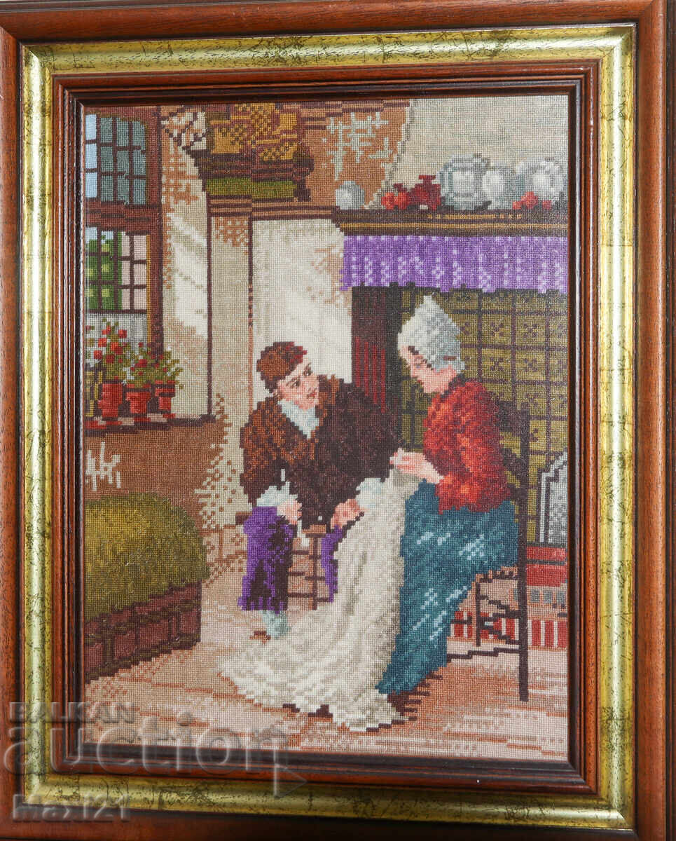 Handmade tapestry "The Betrothed" frame
