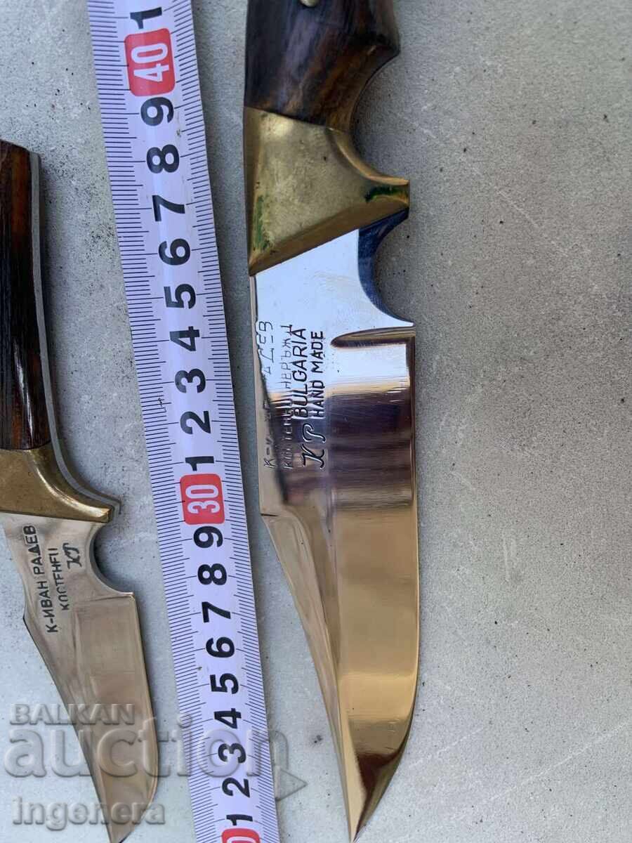 KNIFE TWO HUNTING KNIVES ORIGINAL NEW BY MASTER IVAN RADEV - 5