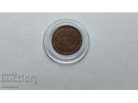 Монета - БЪЛГАРИЯ - 1 стотинка - 1912 г.
