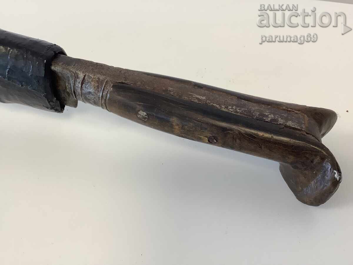 Imperiul Otoman - iatagan cu teacă de lemn - din Asia Mică - 7