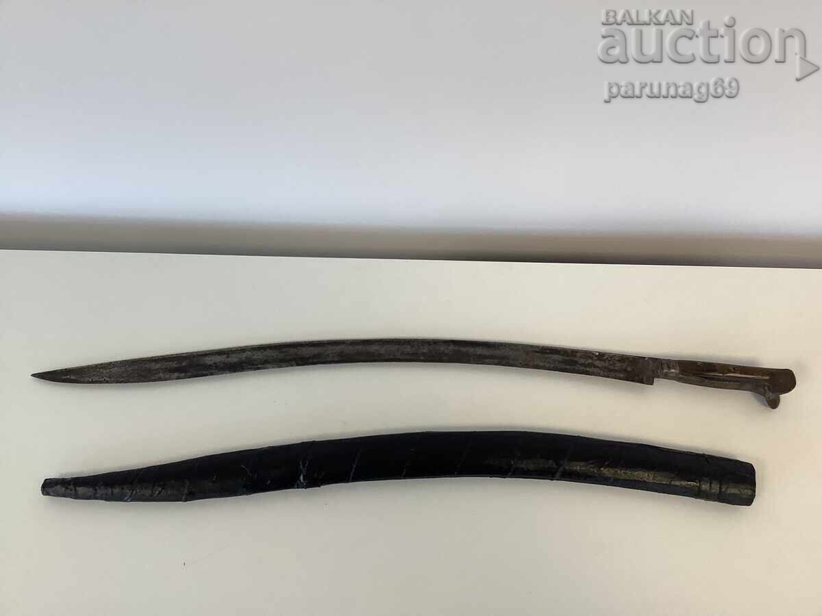 Imperiul Otoman - iatagan cu teacă de lemn - din Asia Mică