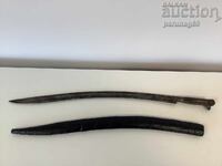 Imperiul Otoman - iatagan cu teacă de lemn - din Asia Mică