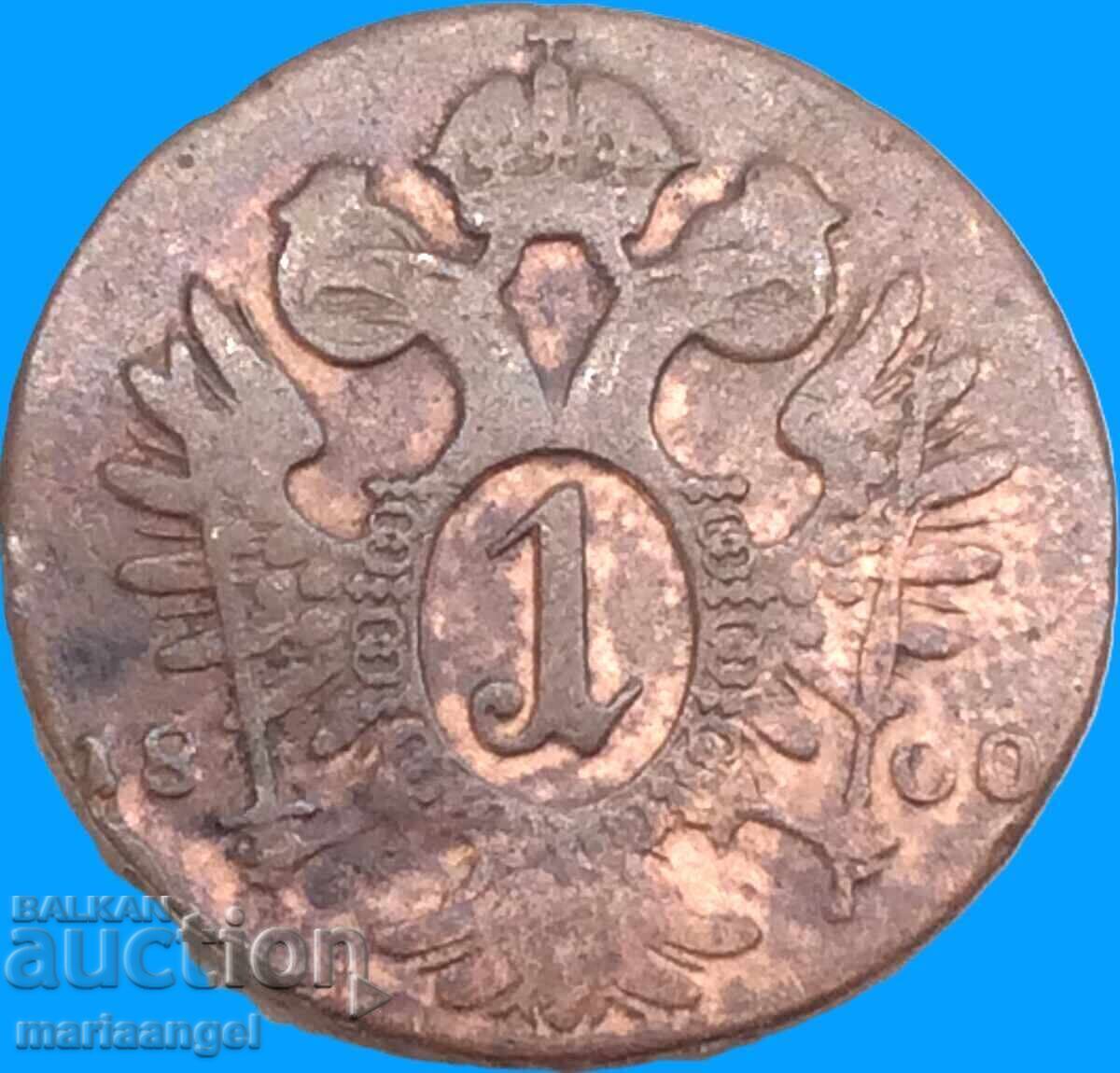 Austria 1 Kreuzer 1800 S - Schmolnitz Franz II Împărat - 6