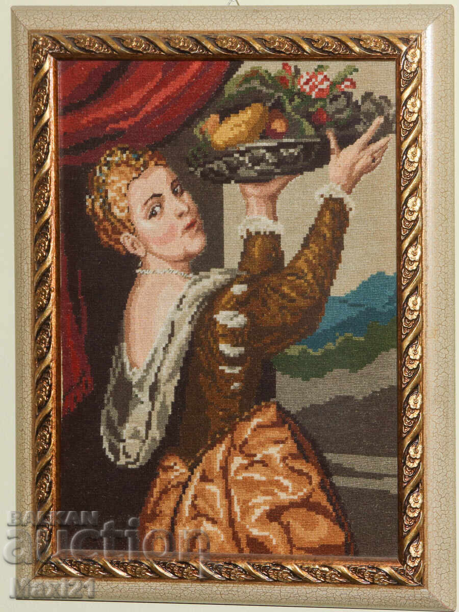 Χειροποίητο γοβελίνι "Λαβίνια" με κορνίζα με τιμή € 400.00 | 782.33 BGN