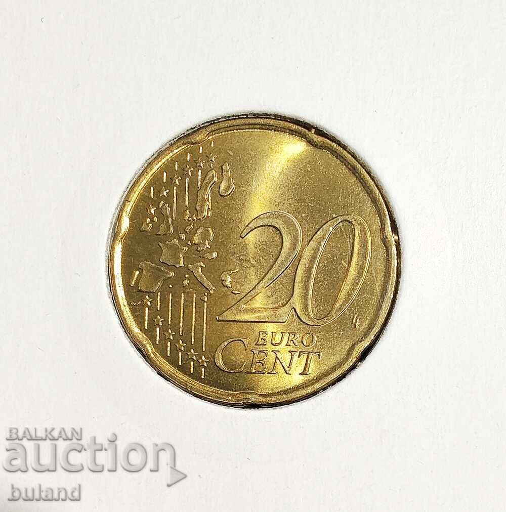 Franța UNC Monedă Euro 20 Cenți 1999 Cent France Euro Cent cu preț € 2.00 | 3.91 BGN Franța UNC Monedă Euro 20 Cenți 1999 Cent France Euro Cent cu preț € 2.00 | 3.91 BGN