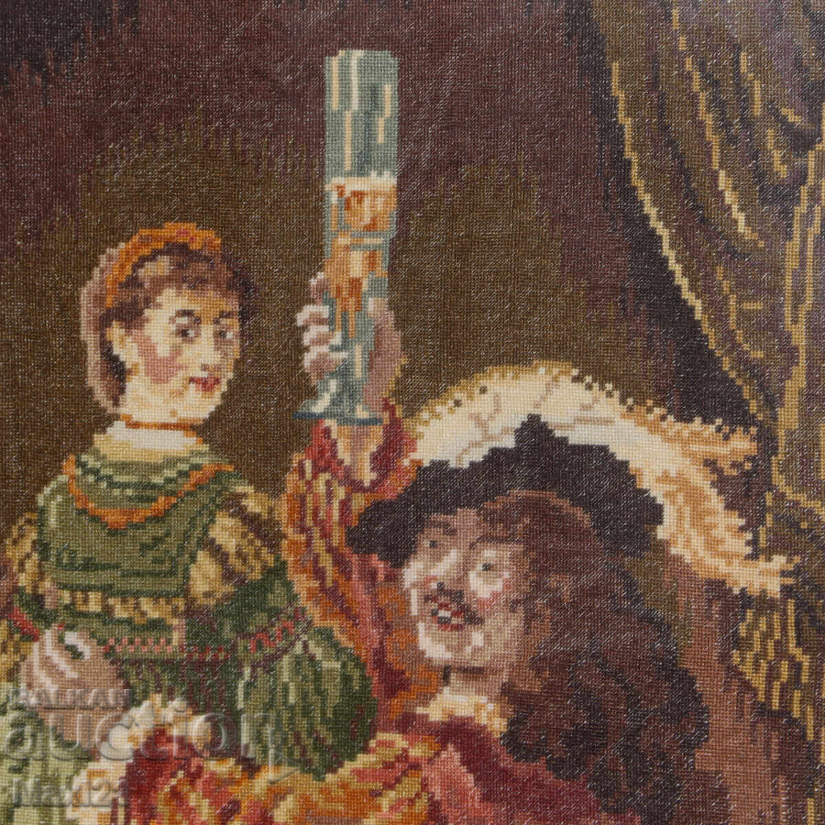 Livrarea Goblen lucrat manual "după Rembrandt" cu ramă