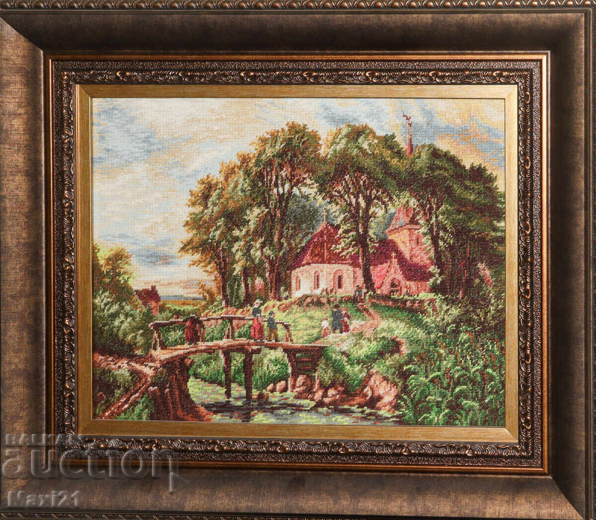 Γομπλέν "Ο δρόμος προς την παλιά εκκλησία" κάδρο