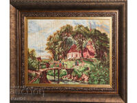 Γομπλέν "Ο δρόμος προς την παλιά εκκλησία" κάδρο