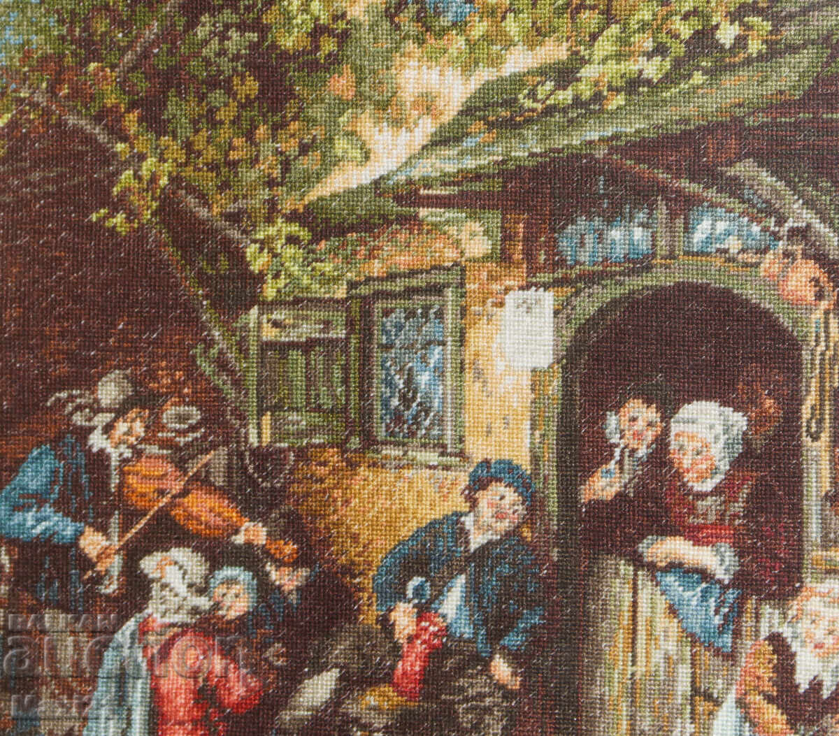 Παράδοση Χειροποίητο κέντημα "Ο Βιολιστής" με κορνίζα